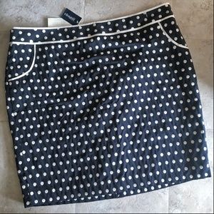 Eloquii Skirt ~ Navy Polka Dot ~ Plus 20 20W NEW